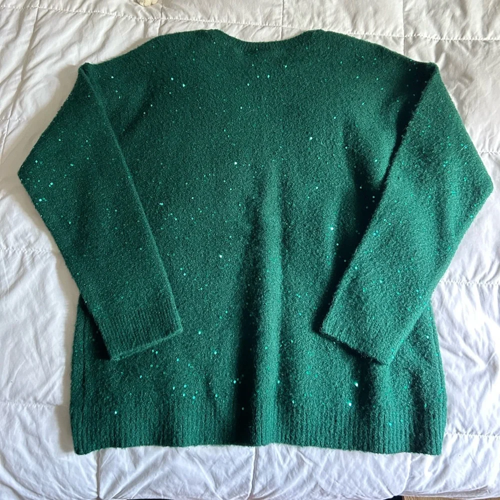Green girls sweater size 16